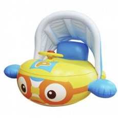 위니코니 뽀로로 날아라 파라솔 쿠션보행기 튜브, 블루, 1개