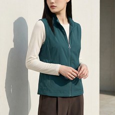 김영주 스포츠 여성 바람막이 바스락 조끼 봄 여름 가을 경량 M~2XL