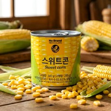 노브랜드 스위트콘 옥수수 340G x 3개 nobrand sweet corn 340g x 3, 2개