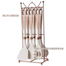 矽膠廚具烹飪套裝, 純白7件套貼掛, 1套