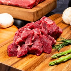 압구정한우 1++등급 한우 국거리용 300g 냉장 국내산 투뿔 소고기, 1개