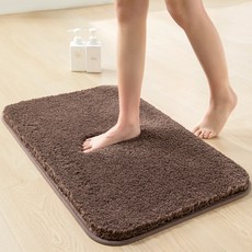 애플민트 빨아쓰는 호텔 주방 욕실 먼지없는 부드러운 발매트, 3.브라운