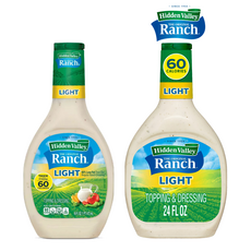 [Hidden Valley] [1+1] 히든밸리 라이트 랜치 473ml + 라이트 랜치 대용량 709ml 서브웨이 드레싱 소스 Hidden Valley Ranch Dressing