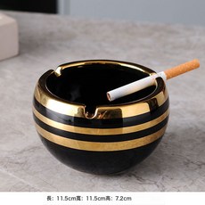 DFMEI 菸灰缸ins風個性潮流家用客廳裝飾北歐輕奢辦公室桌面, 1個, 黑色圓球菸灰缸:如圖