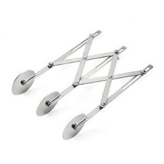 스테인리스 피자 커터 제빵칼, 1개, 3날