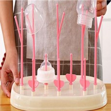 우빅 플라스틱 병 건조대 휴대용젖병건조대 스탠딩젖병건조대 텀블러거치대