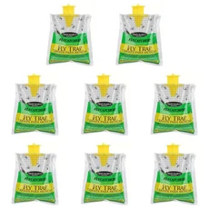 농장용 일회용 걸이식 파리 포획 백 미끼 포함) 야외 정원 파리/잠파리/곤충/벌레 킬러, 10 8 PCS