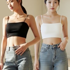 올아잇 스퀘어 심리스 브라탑 2p