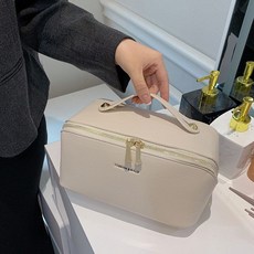 꿈의 상점 대용량 화장품파우치 열기편한 여행용 화장품 파우치가방