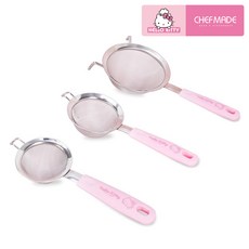 헬로베이킹 쉐프메이드 헬로키티 손잡이 분당체 7cm 10cm 14cm (밀가루 파우더 체 이유식 분말), 1개