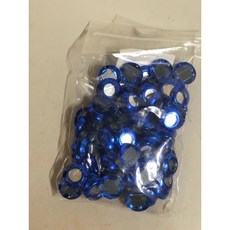 華誠 台製鏡片套 真鏡片 工藝材料 五色 每包一百片裝, 藍色100片, 1個