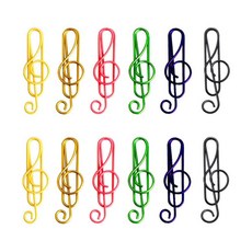 YTYKINOY 50피스 음악 종이 클립 뮤지컬 노트 스타일 홀더 클램프 책상 책갈피 사무실 학교용