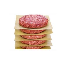 사각 브라운색상 15cm 500장 버거패티 해동지 미트페이퍼 고기 냉동 분리 종이 프레스 기계용 양피지, 1개, 500개입