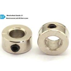 RC 비행기 착륙 기어 스토퍼 세트 휠 칼라 스테인리스 스틸 절묘한 장인 모델 항공기 부품 3.1mm 10 개, 03 5.1 hole 10pcs