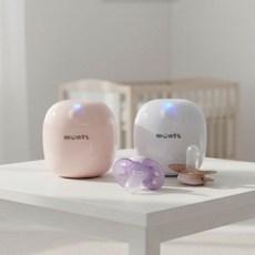 몽츠 휴대용 쪽쪽이 살균기, 핑크 핑크