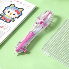 퓨즈비즈 전용 점찍기 펜 입체 비즈 결합 공예 DIY 만들기 도구, 핀두펜 [핑크색]