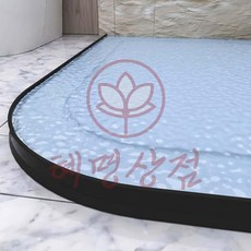 혜명상점 유연한 T자형 실리콘 물막이 높이 10cm 블랙