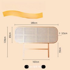 침실 머리판 프레임 헤드보드 원목 침대 저상형, 다른, 로그 컬러 1.8 m