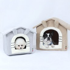 강아지 요요미 하우스 그레이 중형 1P 겨울 숨숨집 강아지동굴집 강아지하우스 강아지숨숨집 rds+69975Nf