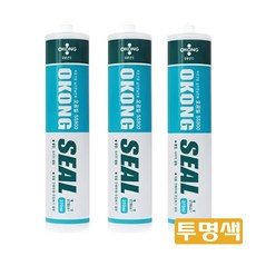 오공 무초산 실리콘 SS900 투명색, 3개