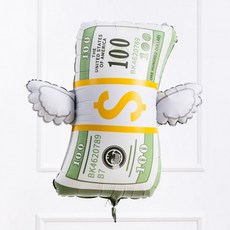 날개달린달러 돈모양 풍선 57cm 생일파티 용품