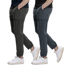 <스타일랑> (1+1) 남성 카고 조거 밴딩 바지 / ~4XL 빅사이즈 까지 매력만점 작업복 배달 운동복 멀티 조거 팬츠