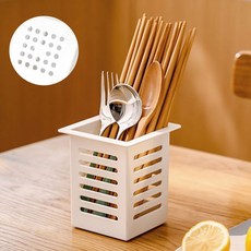 더문샵 무타공 물빠짐 수납 걸이 소품선반 물받이수세미통 수저통 부착식 씽크대