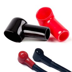 세인테크 0 2 4 6 8 AWG 단자캡 고무캡 절연 PVC 8 16 25 35 50 SQ 배터리 터미널, 검은색