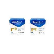 GC녹십자 그린첵 혈당 측정 검사지, 50매, 2개 50매, 2개