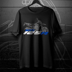 오토바이 티셔츠 팬 그래픽 여름 반팔 코튼 쿨 티, 1. black