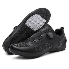 자전거 방한슈즈 남성용 사이클링화 클릿슈즈 평페달, 44, T09 블랙 양말포함