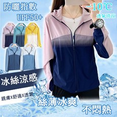 拼色防曬衣 男女款抗UV涼感外套