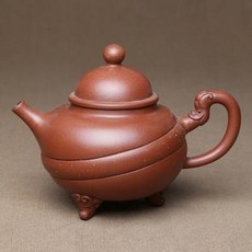 陶土茶壺, 原礦紫泥底槽清鋪砂復刻大師款宜興正品紫砂壺1入 -, 1個, 1L