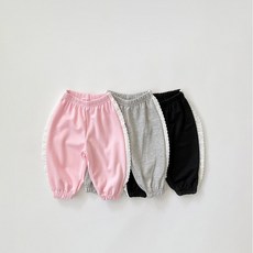 여아용 키즈 국내생산 레이스 포인트 조거팬츠
