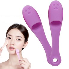 깔끔더하기 세안브러쉬 모공 블랙헤드 클렌징, 2개, 라벤더퍼플