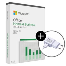 마이크로소프트 MS 오피스 Office Home&Business 2024 PKC / 사은품 브리츠 BE-AD05 충전기 증정