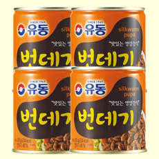 유동 번데기 통조림 영양간식, 280g, 4개