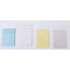 재부착 가능 깔끔한 필기 반 투명 접착 스티커 메모지 반투명종이 미농지, 핑크, 1개