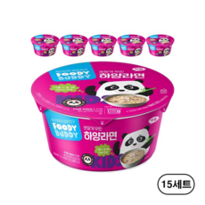 하림 푸디버디 하양라면 어린이용 순한맛 컵라면 60g 1세트, 80g, 90개