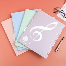 레브홈 방수 북마크 악보 파일 40매, 1개, 퍼플