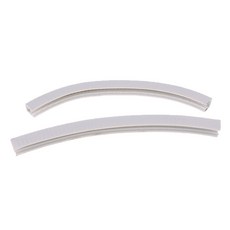 shangren 2pcs 롱 보드 스케이트 보드 데크 보호 고무 스트립 부식 방지 블랙, 화이트, 화이트, 2개