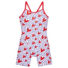 루니덕 여아용 실내 수영복 HEART