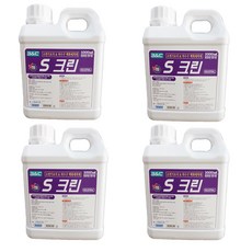 에스크린 소변기 요석 하수구 백화세척제, 1L, 4개