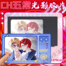 CountryHumans 國擬CH五常 光影膠片 膠片卡 燙金膠片, 1個, 中美,15*9cm