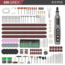 무선 로터리 공구 USB 미니 전동 그라인더 펜 휴대용 (각인 연마 드릴링 및 DIY 공예용), 26 As image show