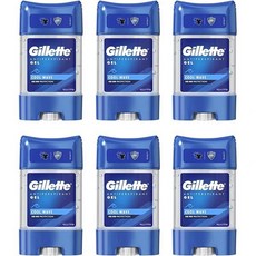 Gillette Antiperspirant Deodorant Gel for Men 420 ml (70 x 6) 48h Invisible Sweat AND & Odour PR, Cool Wave