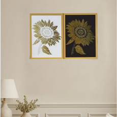 해바라기 포스터 돈들어오는 해바라기 액자 그림 집들이 개업 선물 선샤인마켓 알루미늄액자, 샤인골드다크, 골드