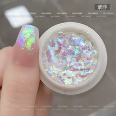 하이 스파클 오로라 오팔 젤 네일 글리터 미러 파우더 반짝이, 1개, 03 오로라