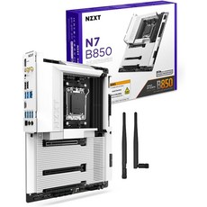 NZXT N7 B850 - Ryzen 900080007000-16+2+1 DDR5 3X M.2 PCIe 5.0 Wi-Fi 6E 2.5GbE LAN NVME빠른 릴리스 래치 포함용, AMD B850