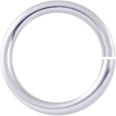 20개 Adable Authentic 925 스털링 실버 오픈 점프 링 8mm O 링 커넥터강력 와이어 1mm18 게이지 DIY 공예 주얼리 제작 SS79-8, 4mm (0.16 Inch) - 20pcs, Sterling silver